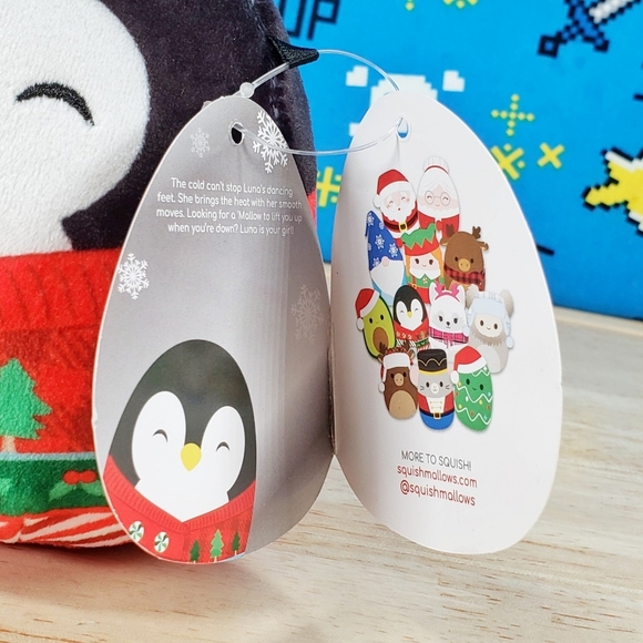 Squishmallow Luna the Penguin 5" UltraSoft Stuffed Christmas Holiday Plush NWT - Picture 11 of 12
